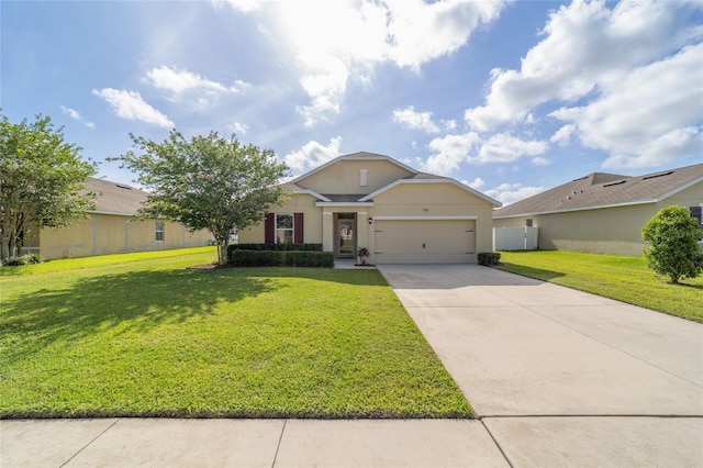 9785 Pepper Tree Trl, Wildwood, FL 34785 - view of front of home featuring an attached garage, concrete driveway, and stucco siding