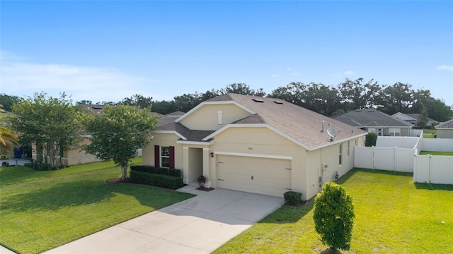 9785 Pepper Tree Trl, Wildwood, FL 34785 - traditional home featuring stucco siding, an attached garage, driveway, and roof with shingles