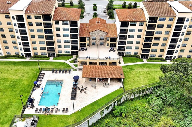 16300 County Road 455 Unit 202, Montverde, FL 34756 - bird's eye view of a pool area