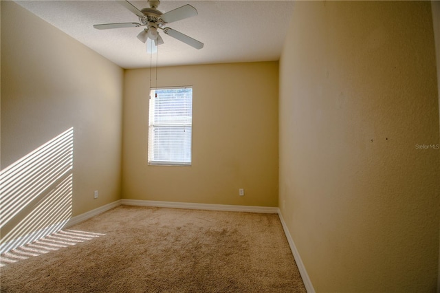 1355 Misty Glen Ln, Clermont, FL 34711 - spare room with light colored carpet and a ceiling fan