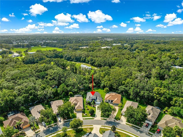 8045 Waterbury Way, Mount Dora, FL 32757 - aerial view of property and surrounding area with nearby suburban area