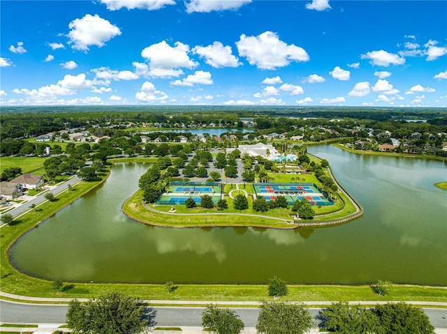 8045 Waterbury Way, Mount Dora, FL 32757 - bird's eye view of a nearby body of water and a tree filled landscape