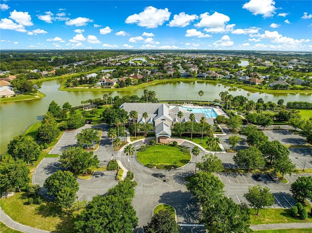 8045 Waterbury Way, Mount Dora, FL 32757 - aerial perspective of suburban area featuring a nearby body of water