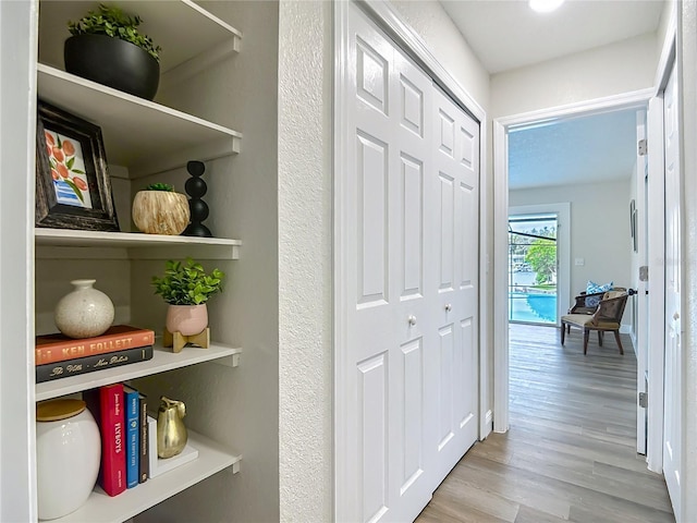1611 Canal, Tavares, FL 32778 - hallway featuring wood finished floors