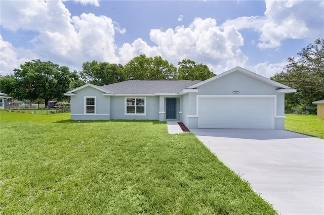 14611 SE 95th Ct, Summerfield, FL 34491 - single story home with a garage, concrete driveway, stucco siding, and a shingled roof