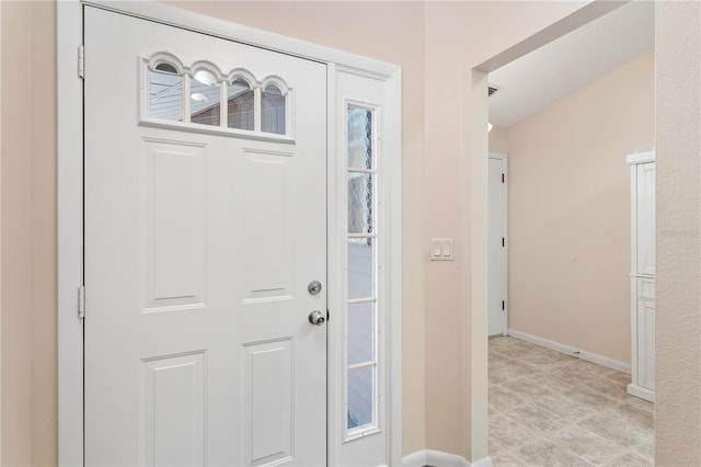 5512 Rosewall Cir, Leesburg, FL 34748 - foyer entrance with baseboards and light flooring