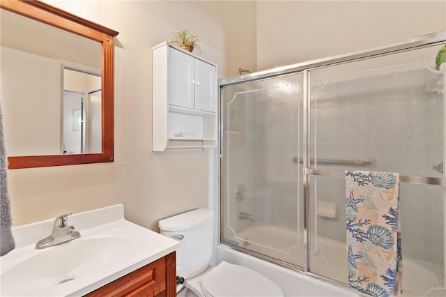 5512 Rosewall Cir, Leesburg, FL 34748 - bathroom with vanity and shower / bath combination with glass door