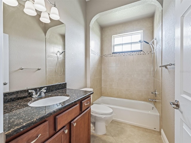12198 SE 176th Loop, Summerfield, FL 34491 - full bath featuring tile patterned flooring, vanity, and bathing tub / shower combination