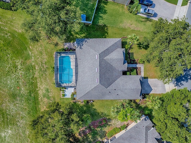 359 Blue Branch St, Eustis, FL 32736 - aerial view of property and surrounding area featuring a pool