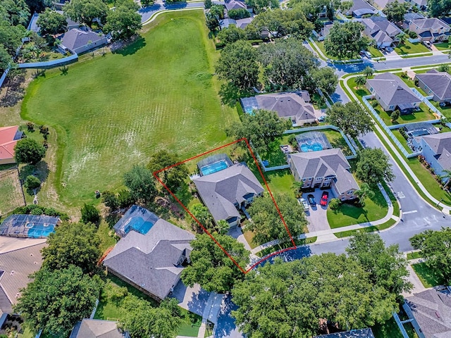 359 Blue Branch St, Eustis, FL 32736 - aerial view of residential area featuring property parcel outlined
