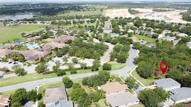 101 Flame Vine Way, Groveland, FL 34736 - aerial view of residential area featuring a pool area