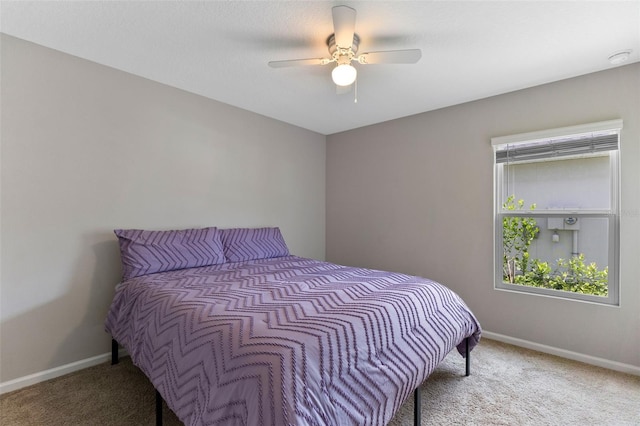 562 Meadow Ridge Dr, Saint Augustine, FL 32092 - bedroom with light colored carpet and a ceiling fan