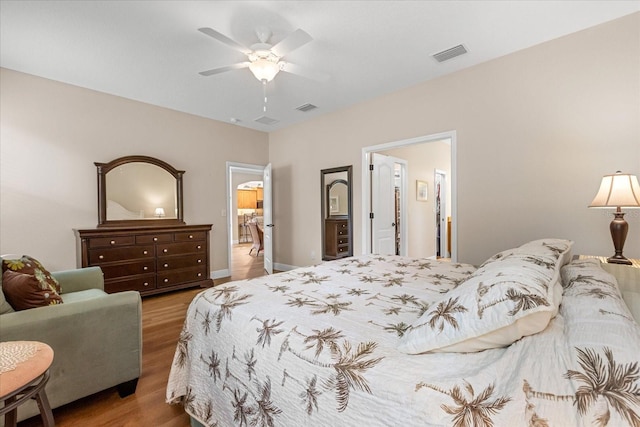 4210 Arlington Ridge Blvd, Leesburg, FL 34748 - bedroom featuring wood finished floors and ceiling fan