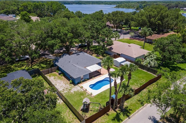 204 Lori Ct, Umatilla, FL 32784 - drone / aerial view of a large body of water and a pool