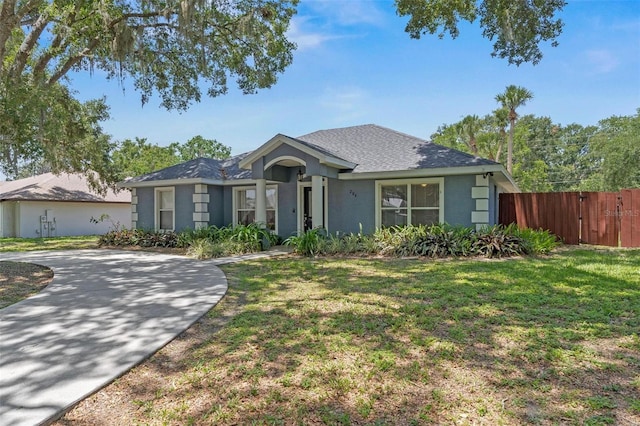 204 Lori Ct, Umatilla, FL 32784 - view of front facade featuring stucco siding and a shingled roof