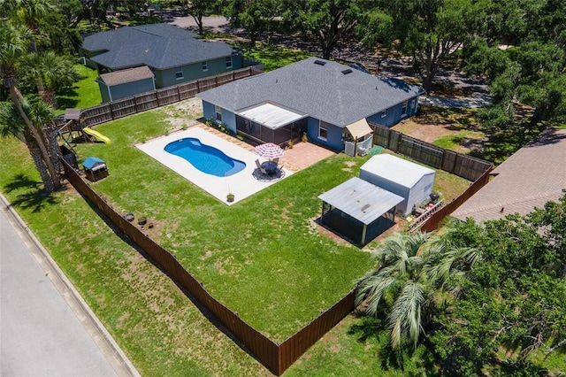 204 Lori Ct, Umatilla, FL 32784 - aerial view of property and surrounding area with a pool