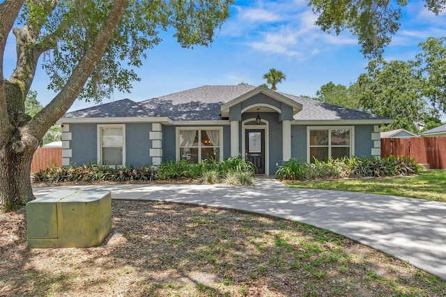 204 Lori Ct, Umatilla, FL 32784 - view of front of house featuring roof with shingles and stucco siding