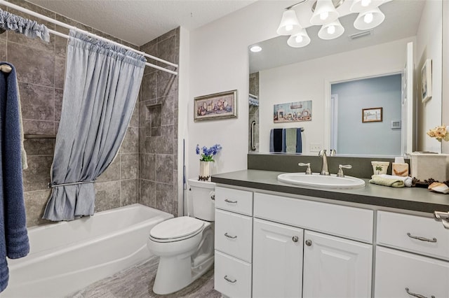 703 Royal Palm Ave, Lady Lake, FL 32159 - bathroom featuring vanity and shower / tub combo with curtain