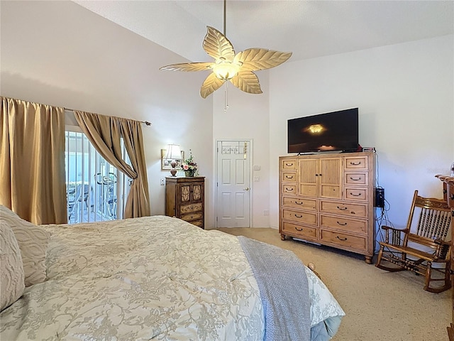 3716 Eversholt St, Clermont, FL 34711 - carpeted bedroom featuring ceiling fan and access to outside