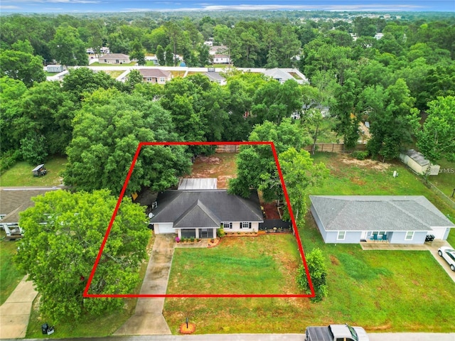 12181 SE 87th Ct, Belleview, FL 34420 - view of subject property with property parcel outlined