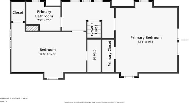 126 E Beach St, Groveland, FL 34736 - view of home floor plan