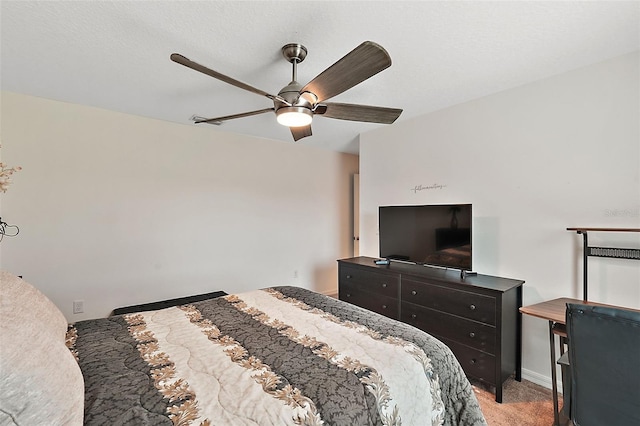 1940 Piedmont Ct, Mascotte, FL 34753 - bedroom with light carpet and a ceiling fan