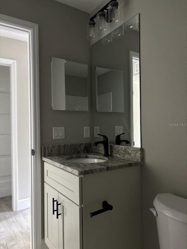 6769 N Waterman Dr, Dunnellon, FL 34433 - bathroom with vanity and wood finished floors