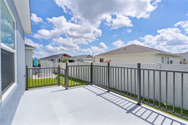 6949 Minchew Cir, The Villages, FL 34762 - view of patio / terrace featuring a residential view