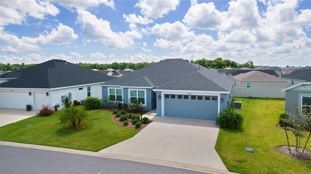 6949 Minchew Cir, The Villages, FL 34762 - single story home with a garage, concrete driveway, stucco siding, and roof with shingles