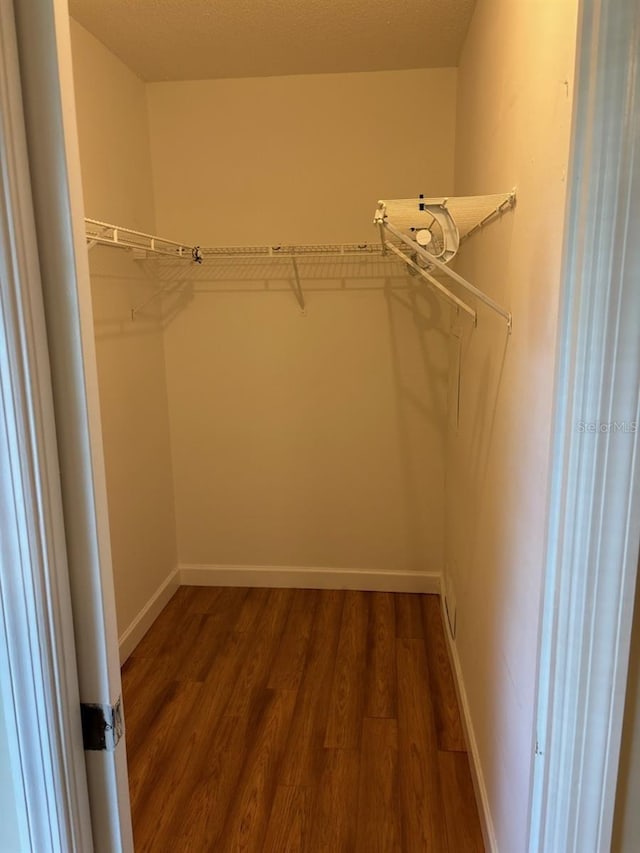 7186 N Whippoorwill Ter, Hernando, FL 34442 - walk in closet with dark wood-style floors