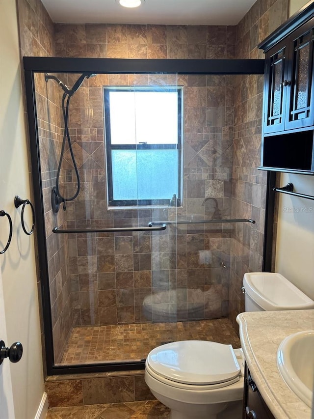 7186 N Whippoorwill Ter, Hernando, FL 34442 - full bathroom with vanity and a shower stall
