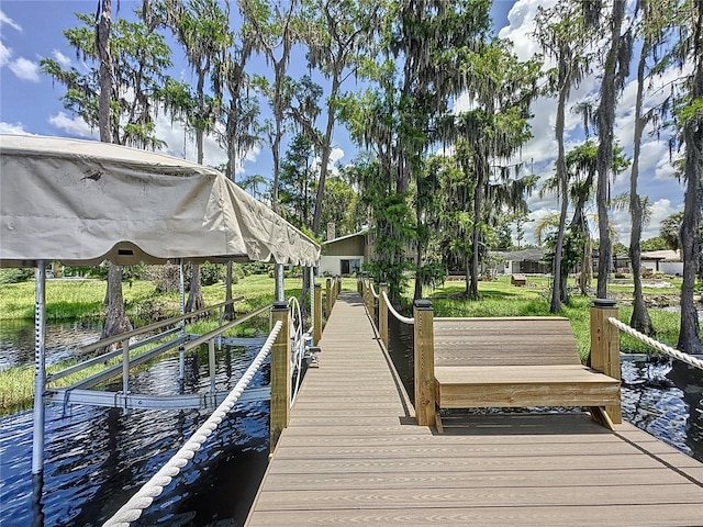 11401 Cypress Dr, Clermont, FL 34711 - dock area with a water view