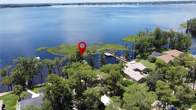 11401 Cypress Dr, Clermont, FL 34711 - aerial view of property and surrounding area featuring a large body of water