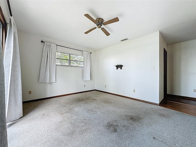 11401 Cypress Dr, Clermont, FL 34711 - spare room with ceiling fan and carpet floors