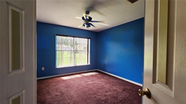 12512 Draw Dr, Grand Island, FL 32735 - carpeted spare room featuring ceiling fan and a textured ceiling