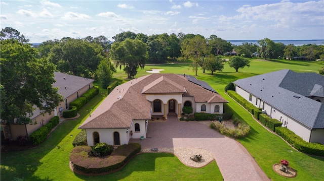view from above of property