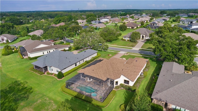 aerial perspective of suburban area