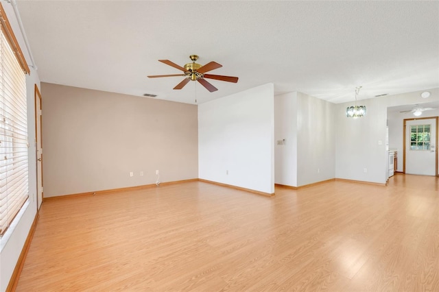 1467 Disston Ave, Clermont, FL 34711 - spare room featuring a ceiling fan and light wood-style floors