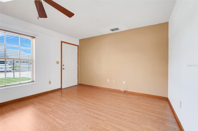 1467 Disston Ave, Clermont, FL 34711 - spare room featuring ceiling fan and light wood-style floors