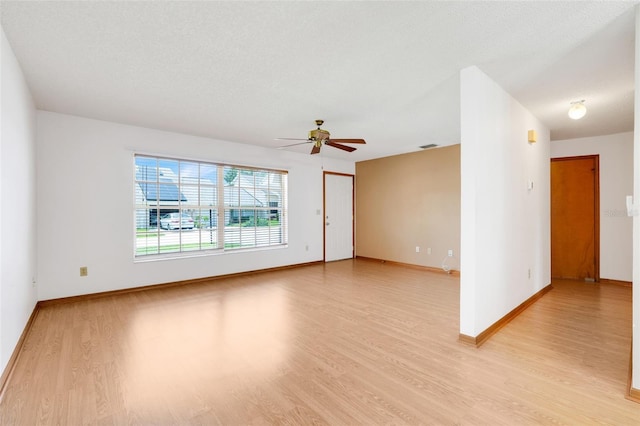 1467 Disston Ave, Clermont, FL 34711 - empty room featuring light wood-style floors and a ceiling fan