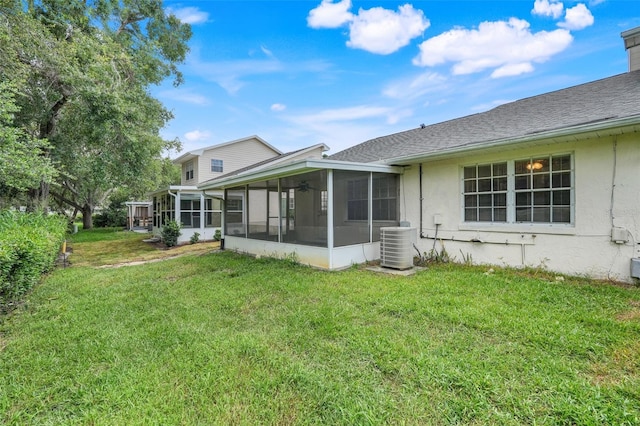 1467 Disston Ave, Clermont, FL 34711 - view of green lawn featuring a sunroom