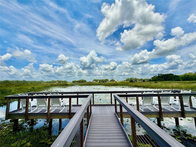 3607 Umbrella Tree Ln, Oxford, FL 34484 - dock featuring a water view