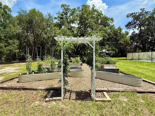 3607 Umbrella Tree Ln, Oxford, FL 34484 - view of property's community with a vegetable garden and a yard