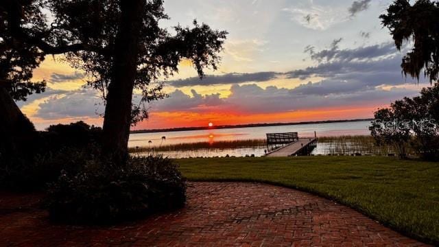 504 Banning Beach Rd, Tavares, FL 32778 - water view with a dock