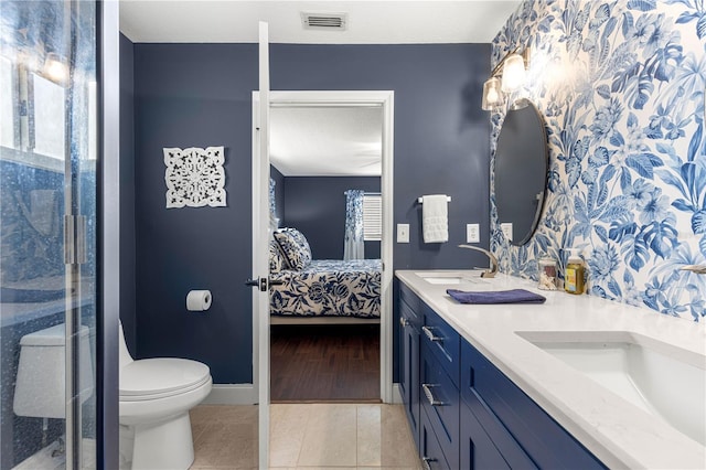 9790 SE 175th St, Summerfield, FL 34491 - ensuite bathroom featuring double vanity and a shower stall