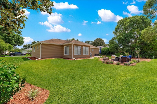 9790 SE 175th St, Summerfield, FL 34491 - back of property featuring a yard and a patio area