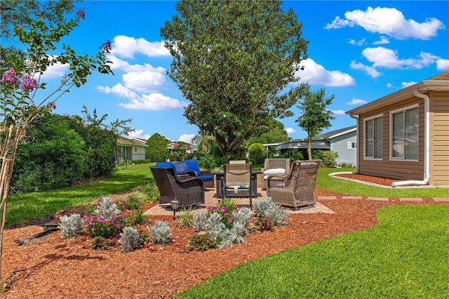 9790 SE 175th St, Summerfield, FL 34491 - view of green lawn featuring outdoor lounge area and a patio