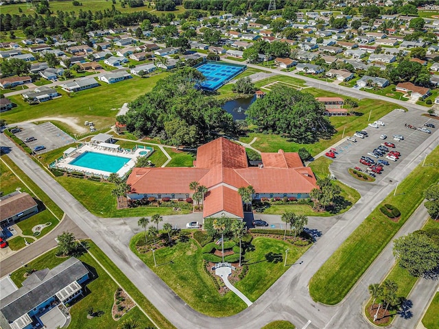 9790 SE 175th St, Summerfield, FL 34491 - drone / aerial view of a pool and a nearby body of water
