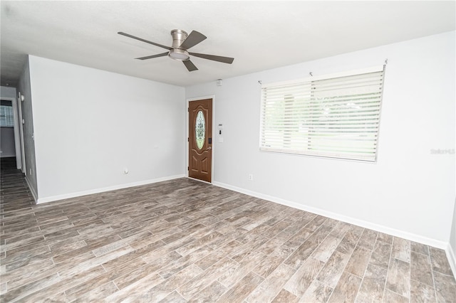 25 Jule Rd, Macclenny, FL 32063 - entryway with wood finished floors and ceiling fan