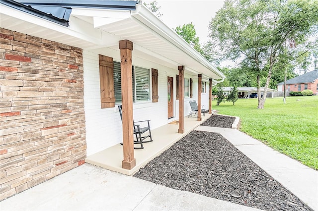25 Jule Rd, Macclenny, FL 32063 - covered porch featuring a lawn
